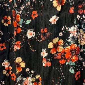 French Grey floral skirt